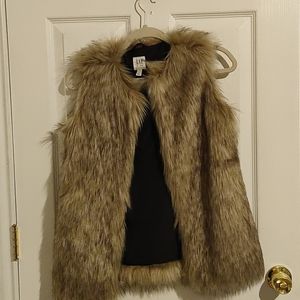 Faux fur vest